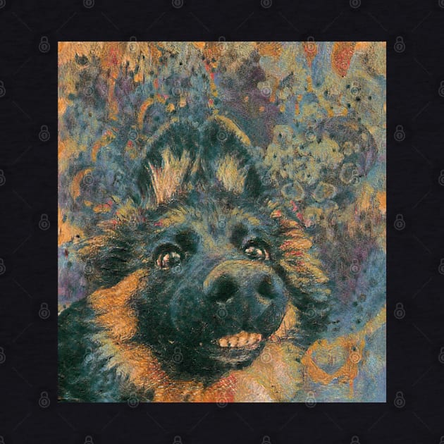 Smile Wolfdog Face by Leon Star Shop